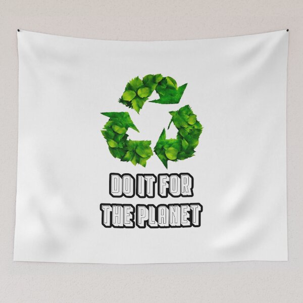 Item preview, Do It for the Planet - Botanical Recycling Symbol quote 1 designed and sold by Tom-Johnson.