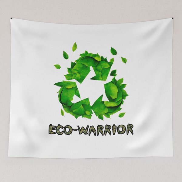 Item preview, Eco-Warrior - Botanical Recycling Symbol quote 1 designed and sold by Tom-Johnson.
