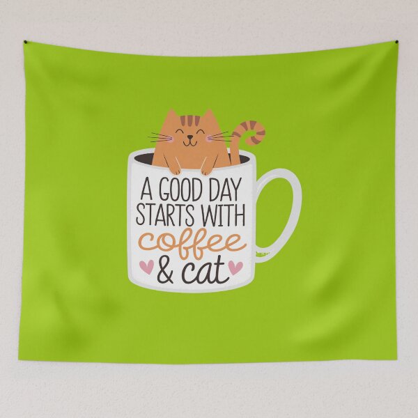 Item preview, Orange Cat coffee Lover, Cute Cat humor, cat lover, cat mom, cat dad, cat family, feline lover designed and sold by Right-UR.