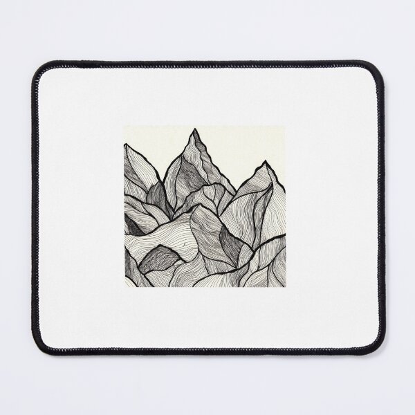 Item preview, Mountain Original Line Drawing designed and sold by lapouleart.