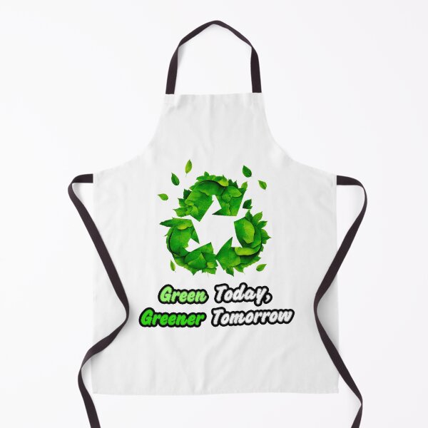 Item preview, Green Today, Greener Tomorrow - Botanical Recycling Symbol quote 1 designed and sold by Tom-Johnson.