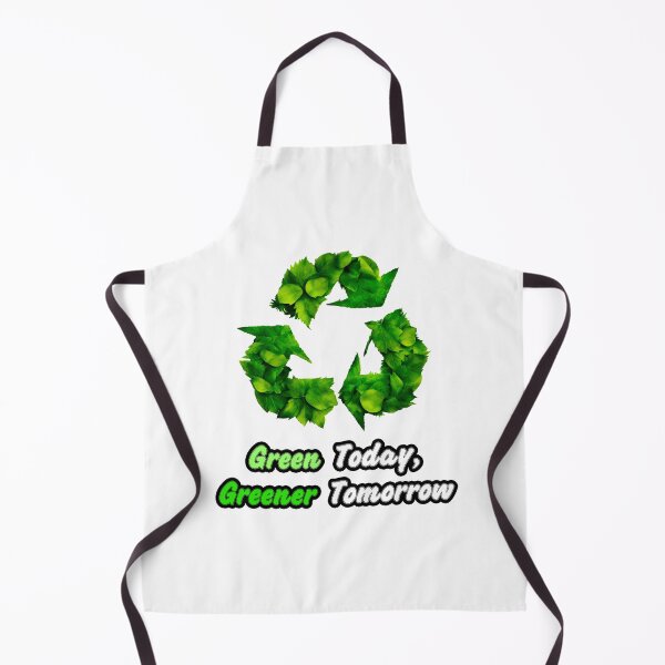 Item preview, Green Today, Greener Tomorrow - Botanical Recycling Symbol quote 2 designed and sold by Tom-Johnson.