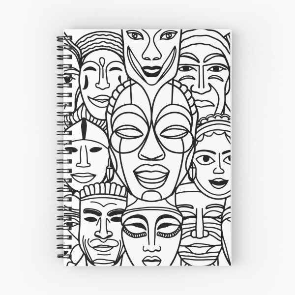 Item preview, Diverse Tribal Faces – Celebrating Unity and Cultural Heritage designed and sold by WildStroke.