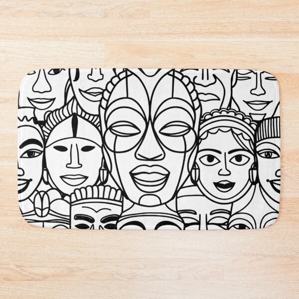 Item preview, Diverse Tribal Faces – Celebrating Unity and Cultural Heritage designed and sold by WildStroke.