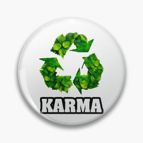 Item preview, Karma - Botanical Recycling Symbol quote 1 designed and sold by Tom-Johnson.