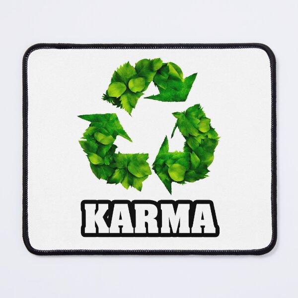 Item preview, Karma - Botanical Recycling Symbol quote 1 designed and sold by Tom-Johnson.
