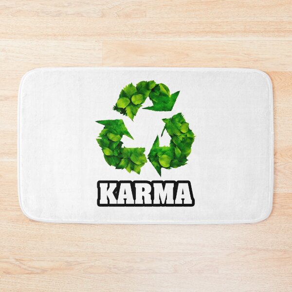 Item preview, Karma - Botanical Recycling Symbol quote 1 designed and sold by Tom-Johnson.