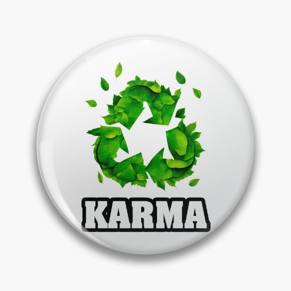 Item preview, Karma - Botanical Recycling Symbol quote 2 designed and sold by Tom-Johnson.