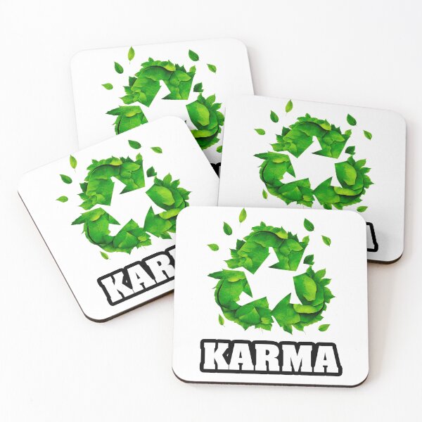 Item preview, Karma - Botanical Recycling Symbol quote 2 designed and sold by Tom-Johnson.