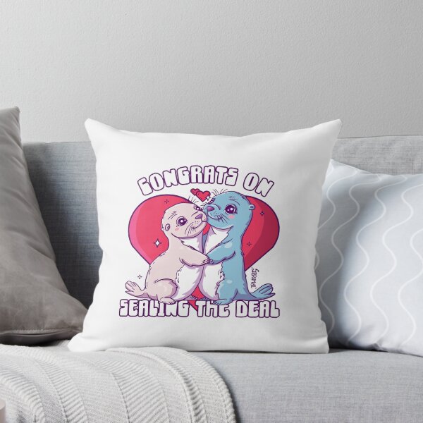Item preview, Congrats on Sealing the Deal - Married Seals pun designed and sold by SPIRIMAL.
