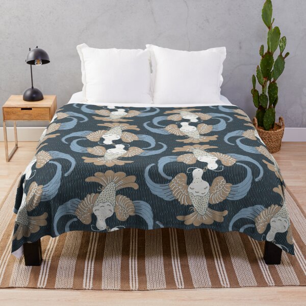 Item preview, lovebirds - blue and gold designed and sold by colorofmagic.