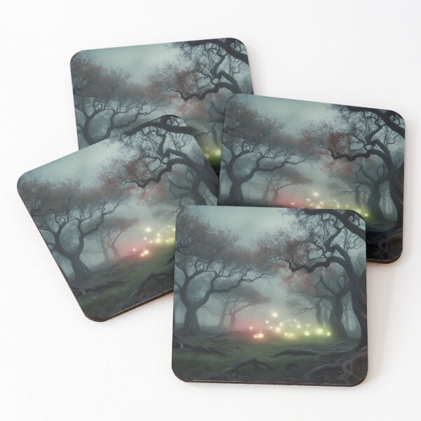 Item preview, Light Orbs in a Mystical Forest designed and sold by sarahbidz.
