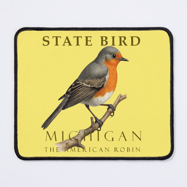 Item preview, Michigan Turdus Migratorius Bird Design designed and sold by taiche.
