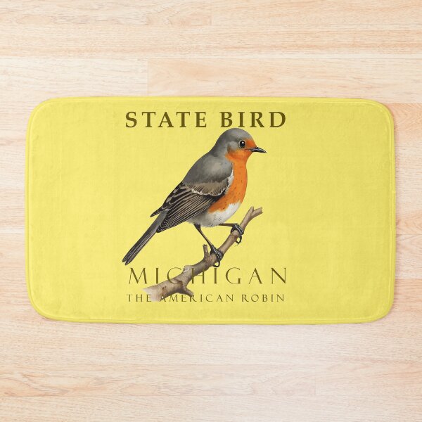 Item preview, Michigan Turdus Migratorius Bird Design designed and sold by taiche.