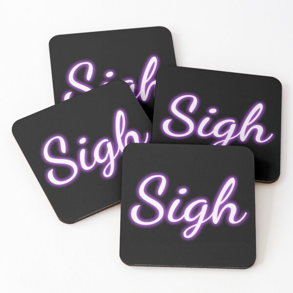 Item preview, Neon Purple Glow "Sigh" designed and sold by Fun Funky Designs.