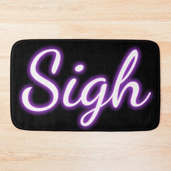 Item preview, Neon Purple Glow "Sigh" designed and sold by Fun Funky Designs.