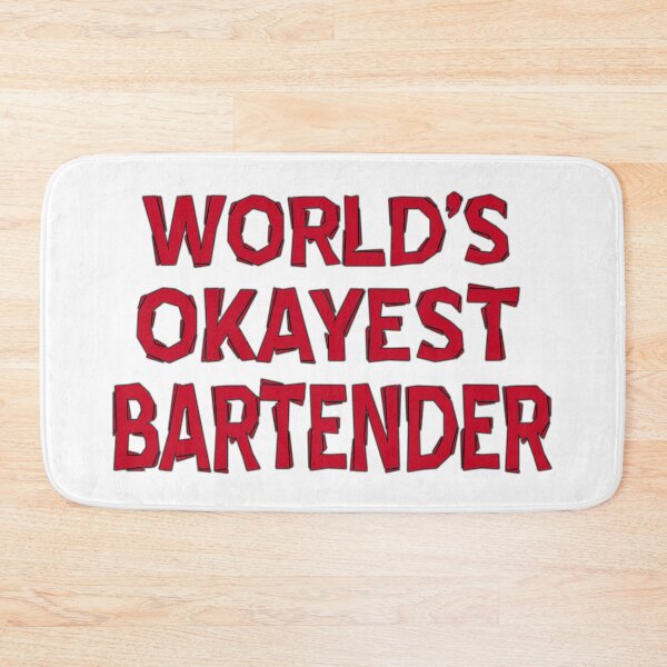 Item preview, worlds okayest Bartender Barmaid Barman Mixologists designed and sold by ramwebroom.