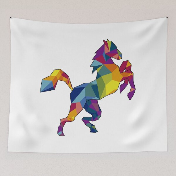 Item preview, Polygon rearing horse designed and sold by sarahbidz.