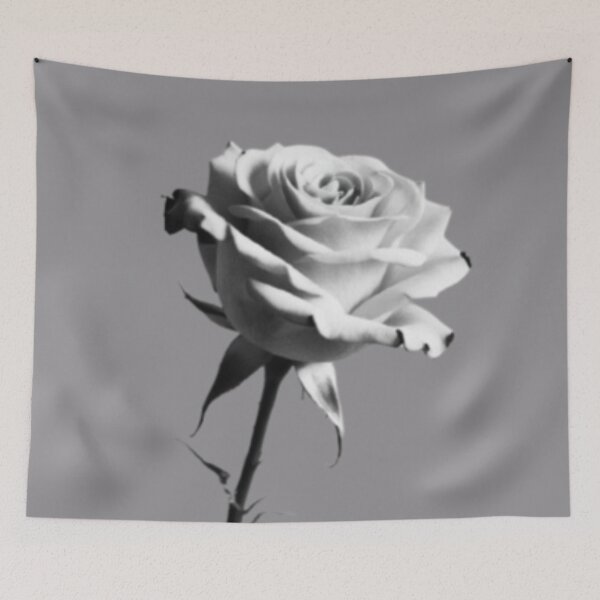Item preview, Photographic Black and White Rose in Full Bloom designed and sold by LMoonDesigns.