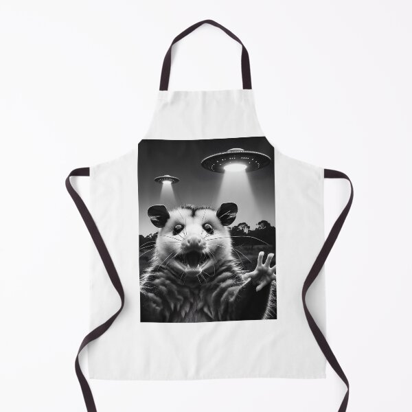 Item preview, Funny Alien Possum UFO Possum Selfie with UFOs designed and sold by Kimberley King Art King Art.