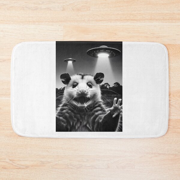 Item preview, Funny Alien Possum UFO Possum Selfie with UFOs designed and sold by Kimberley King Art  King Art.