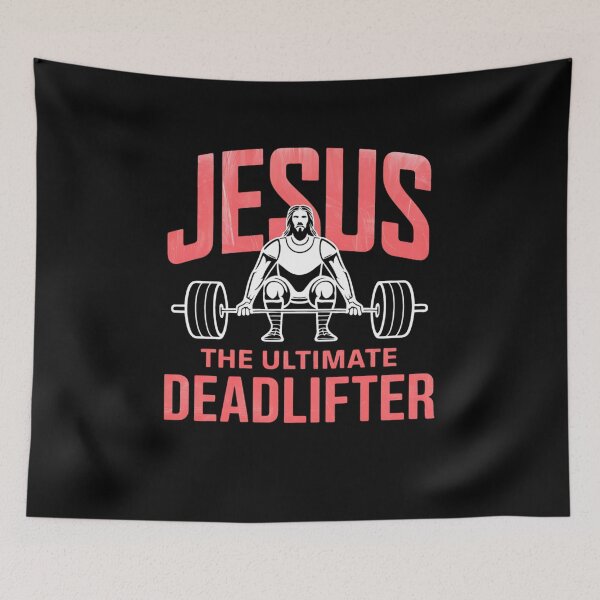 Item preview, Jesus The Ultimate Deadlifter - Faith and Fitness Design designed and sold by Karsten Stier.