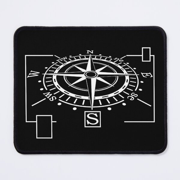 Item preview, Compass Direction South Hiking Nature Mountains designed and sold by shurikaner.