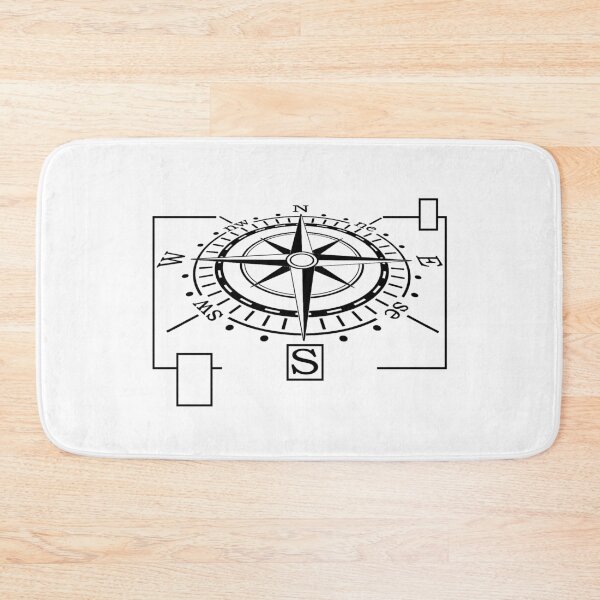 Item preview, Compass Direction South Hiking Nature Mountains designed and sold by shurikaner.