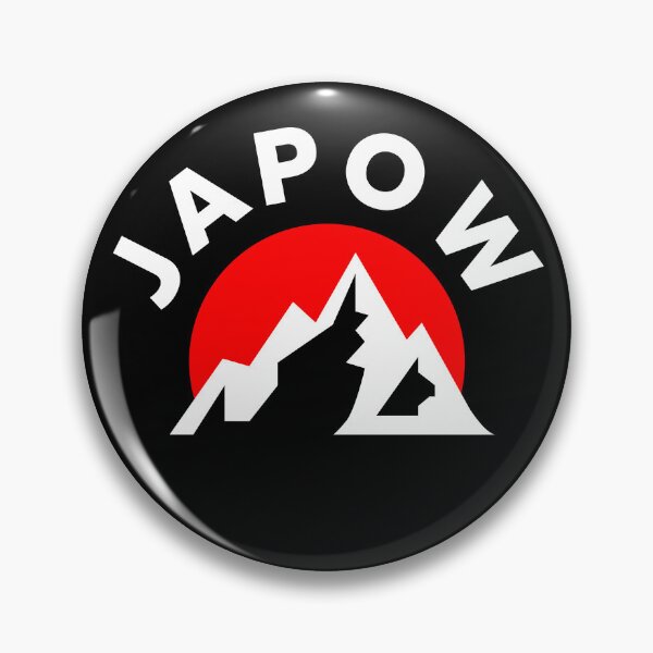 Item preview, JAPOW Japan Powder Snow Snowboard Sticker - White  designed and sold by PawaPotto.