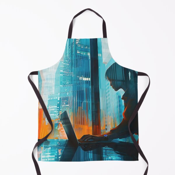 Item preview, Female Professional Excelling in a Bustling Office Workspace designed and sold by CheerForGoods.