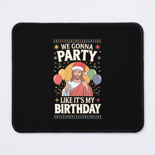 Item preview, Funny Jesus Birthday Party Christmas Celebration Design designed and sold by Karsten Stier.