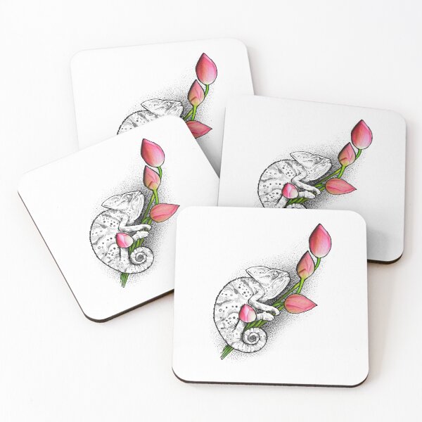 Item preview, Chameleon Graphic Draw Gifts For Tattoolovers designed and sold by stell rocket by frida najska.