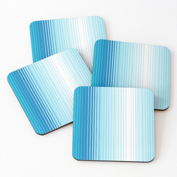 Item preview, Boho Vertical Ombre Stripes | shades of blue and white gradient design designed and sold by colorofmagic.