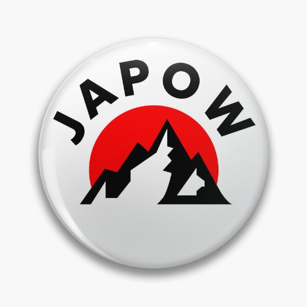Item preview, JAPOW Japan Powder Snow Snowboard Sticker - Black  designed and sold by PawaPotto.