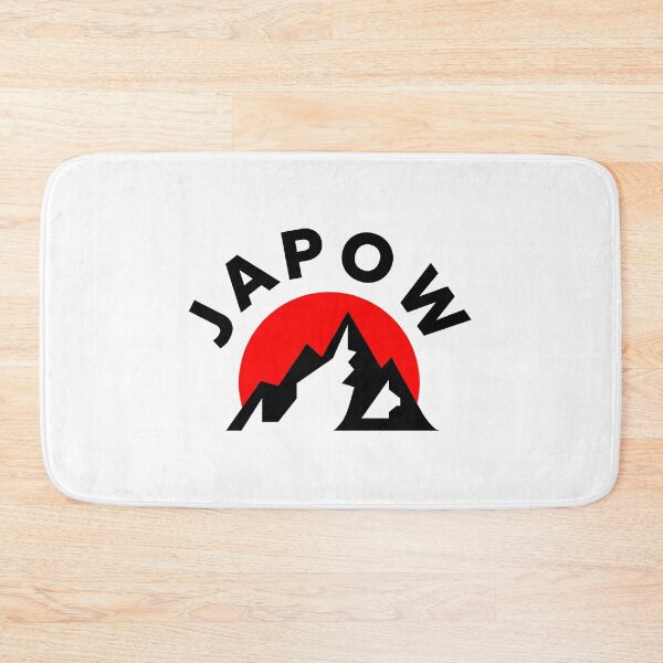 Item preview, JAPOW Japan Powder Snow Snowboard Sticker - Black  designed and sold by PawaPotto.