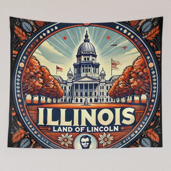 Item preview, Illinois: Proudly the Land of Lincoln designed and sold by communedesigns.