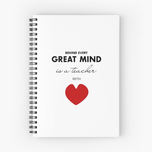 Item preview, Behind Every Great Mind – A Teacher with Heart, Unique designed and sold by villacreativa.