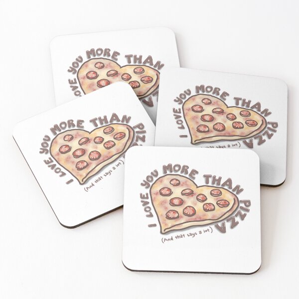 Item preview, I love you more than pizza (and that says a lot)  designed and sold by SaSi-Creatives.