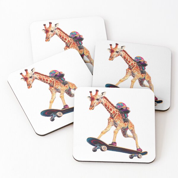 Item preview, Giraffe Skate designed and sold by NicolasGlowArt.