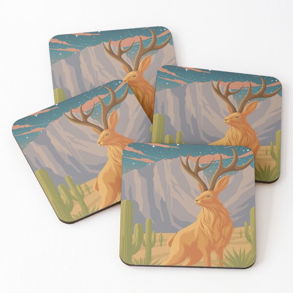 Item preview, Jackalope Cryptozoology Cryptid Travel Poster designed and sold by Stadify.