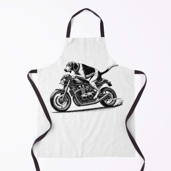 Item preview, Cool American Foxhound Riding a Motorcycle Biker Dog Lover designed and sold by Kimberley King Art King Art.