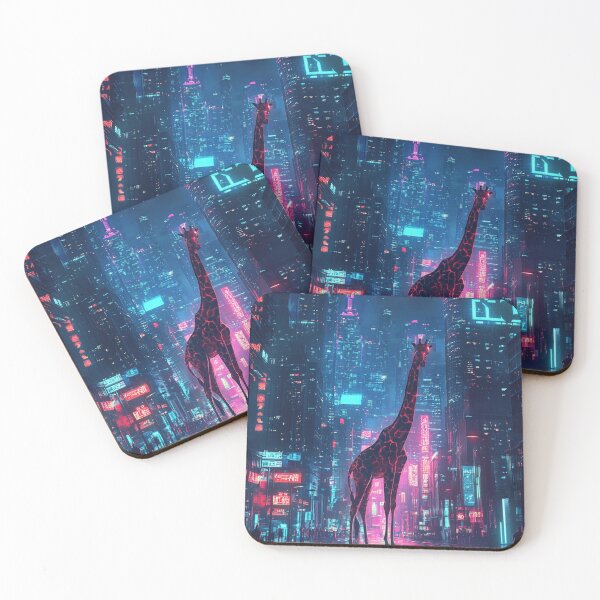 Item preview, Giraffe Cyberpunk designed and sold by NicolasGlowArt.