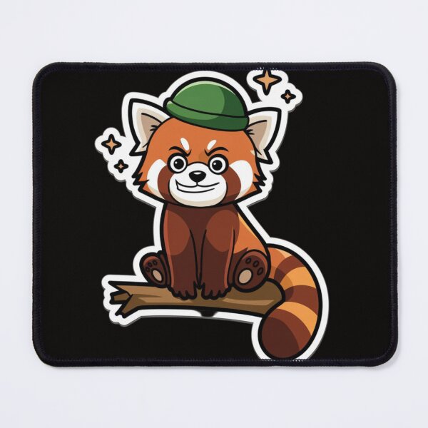 Item preview, Red panda cute construction worker designed and sold by DamioPolArt.