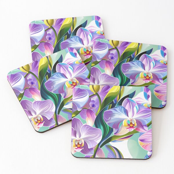 Item preview, Multi colored Orchid Pattern designed and sold by Domo-Design.