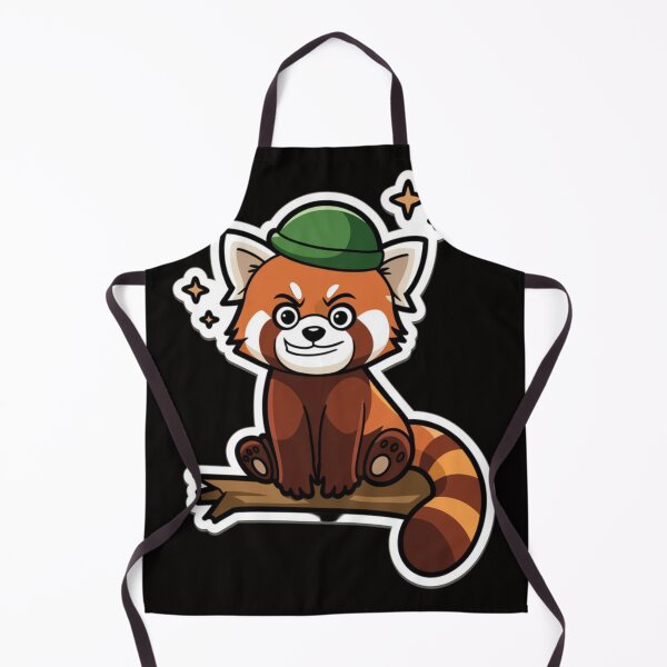 Item preview, Red panda cute construction worker designed and sold by DamioPolArt.