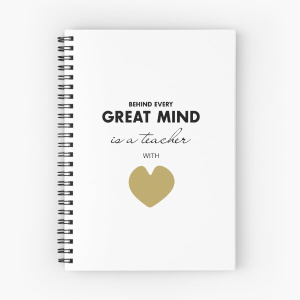 Item preview, Behind Every Great Mind – A Teacher with Golden Heart, Unique designed and sold by villacreativa.