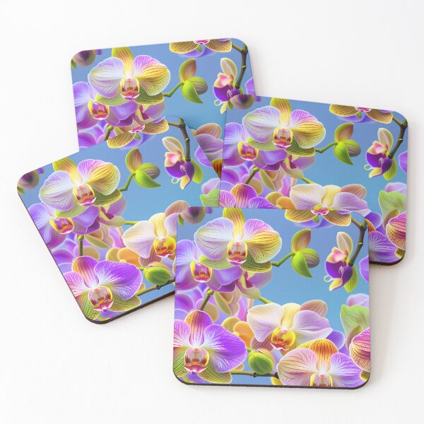 Item preview, Multi colored Orchid Pattern 2 designed and sold by Domo-Design.