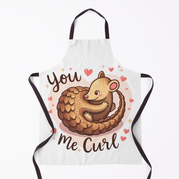 Item preview, Cute Valentine Pangolin "You Me Curl" designed and sold by Bulwshop.