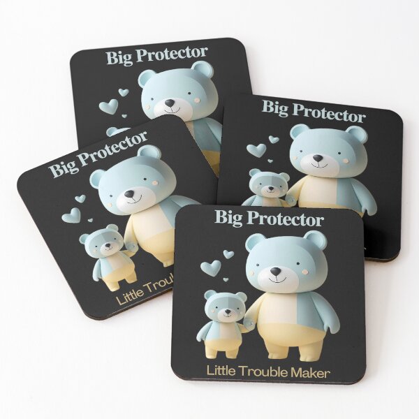 Item preview, Big Protector & Little Trouble Maker Bear Design designed and sold by UniversalFlair.