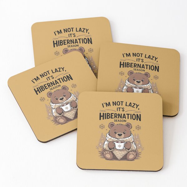 Item preview, I’m Not Lazy, It’s Hibernation Season – Funny Winter T-Shirt designed and sold by trendpotion.